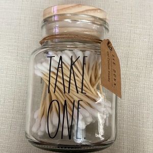 Rae dunn take one q tip jar